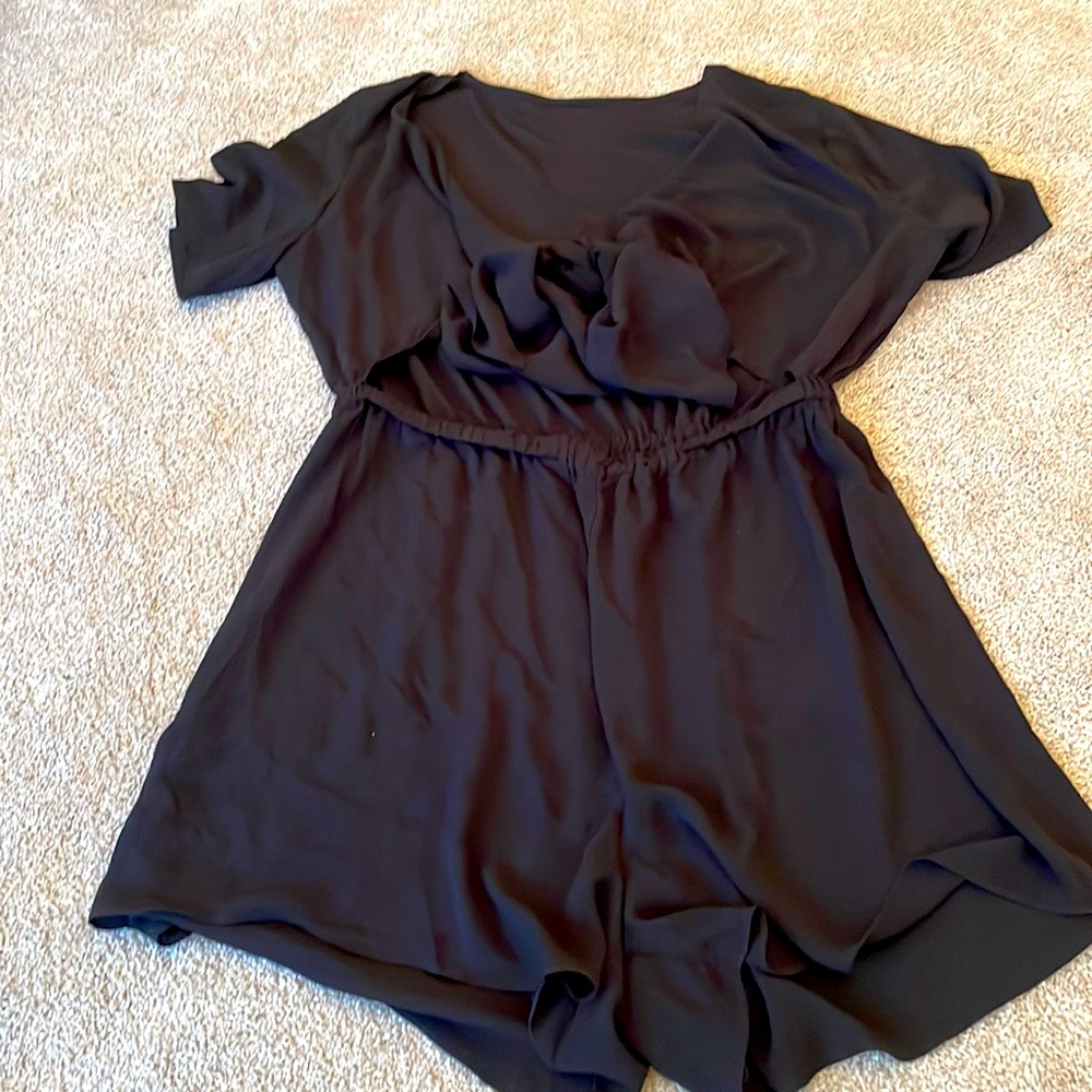 Black boho romper